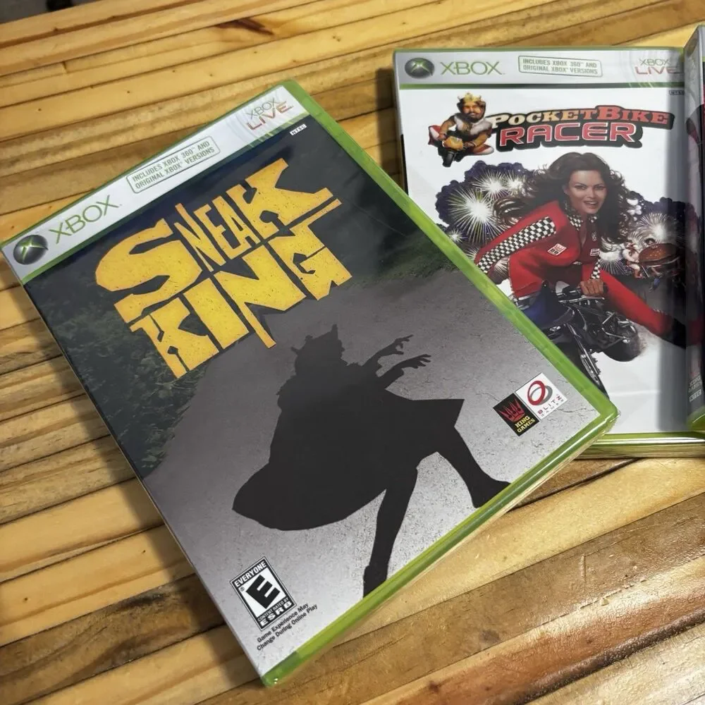 Xbox LIVE Lot Of 3 Games Sneak King Bike Racer Big Bumpin New Selled King Games